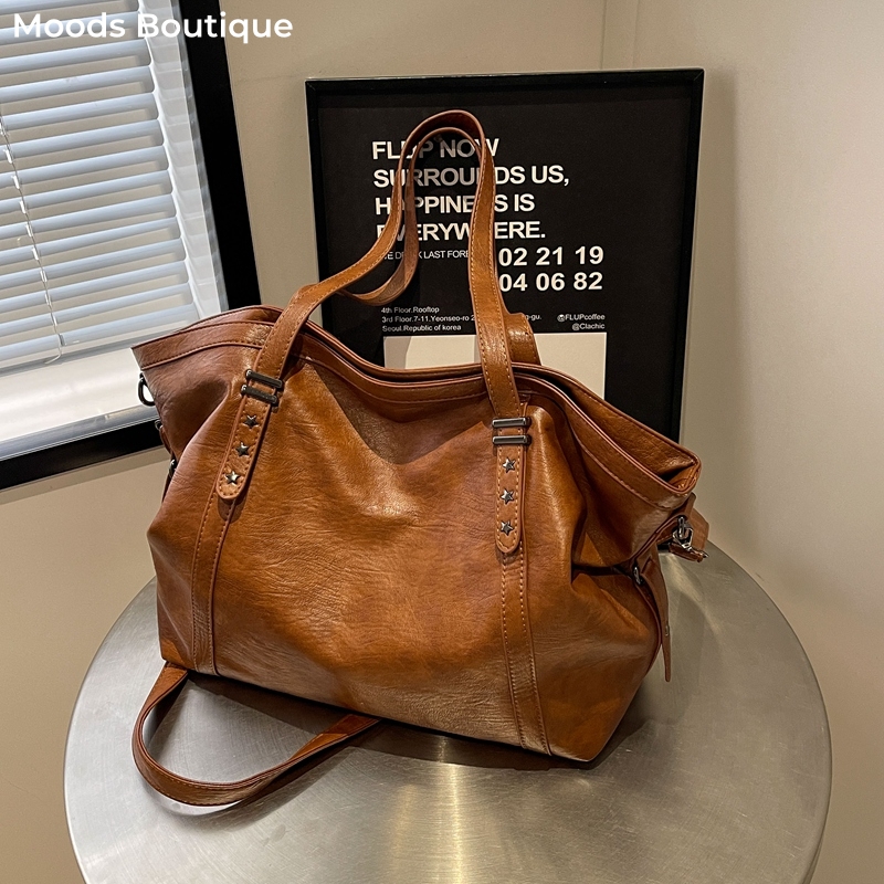 Women'S Vegan Bags - MOODS Tas Tote Berukuran Besar untuk