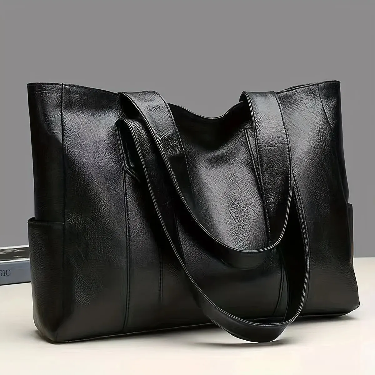 Women'S Vegan Bags - Tas Wanita Vintage Kapasitas Besar, Tas