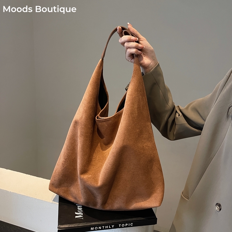 Women'S Vegan Bags - MOODS tas Tote bahu kasual wanita,