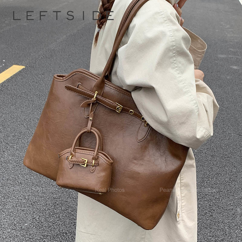 Women Bags For Airport - Tas Bahu Pegangan Pendek Kulit PU