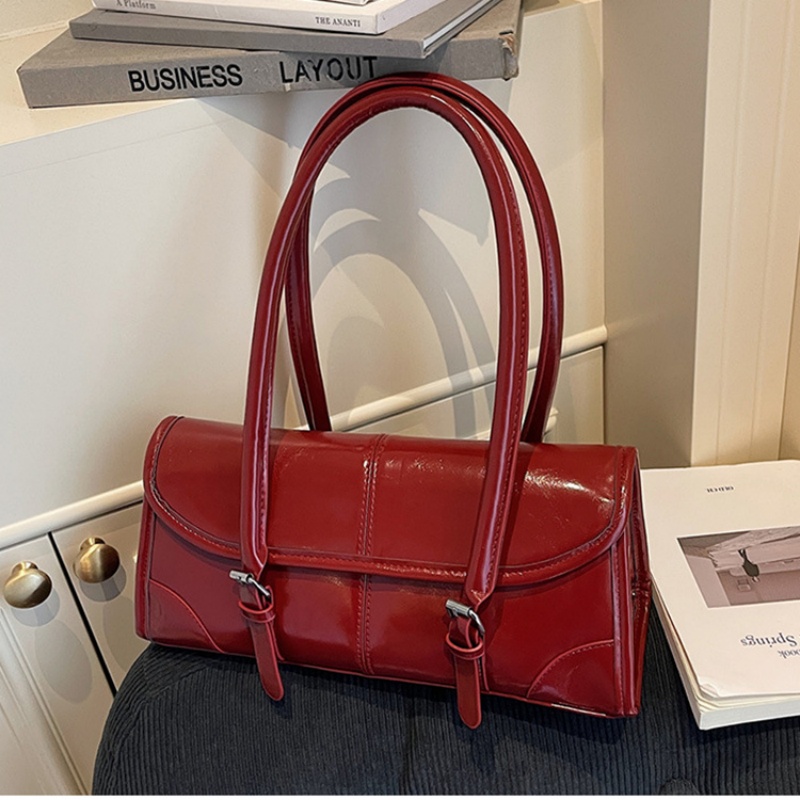 Tas Selempang Kulit PU Burgund - Women Bags For Airport ulasan dan harga