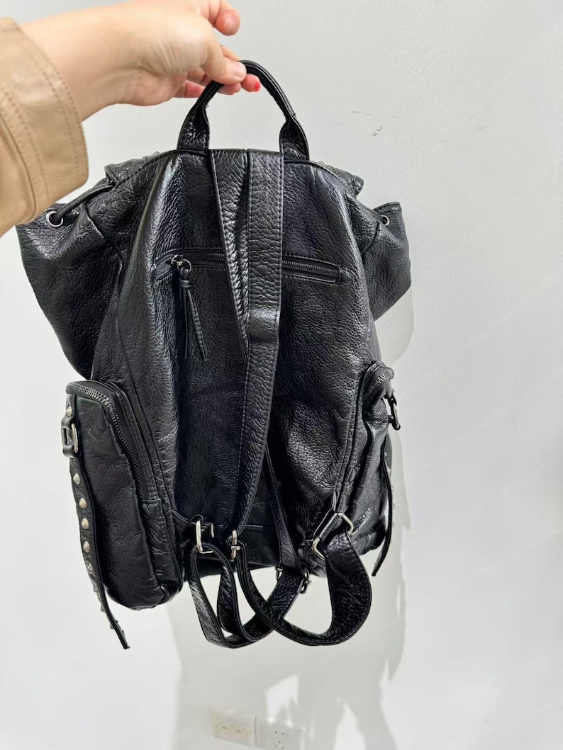 Tas Bahu Kulit PU Punk Gotik R - Women'S Vegan Bags ulasan dan harga
