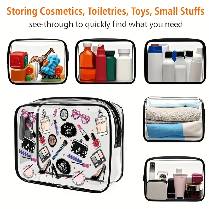 1 Buah Tas Rias Bening Transpa - Women Bags For Airport ulasan dan harga