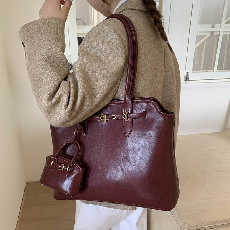 Tas Bahu Pegangan Pendek Kulit - Women Bags For Airport ulasan dan harga